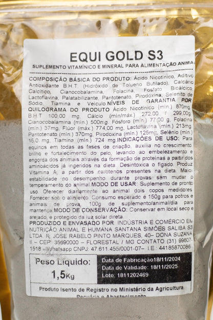 Suplemento Equi Gold para Cavalos e Potros 4,5kg